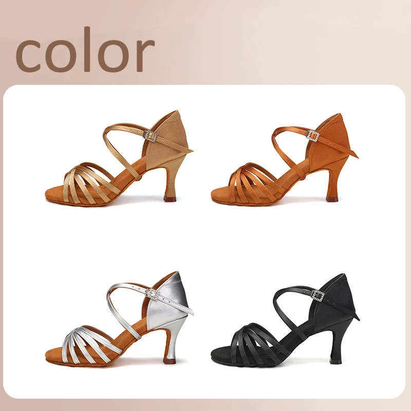 Women Shoes Brown Colour - Venta caliente zapatos de baile latino