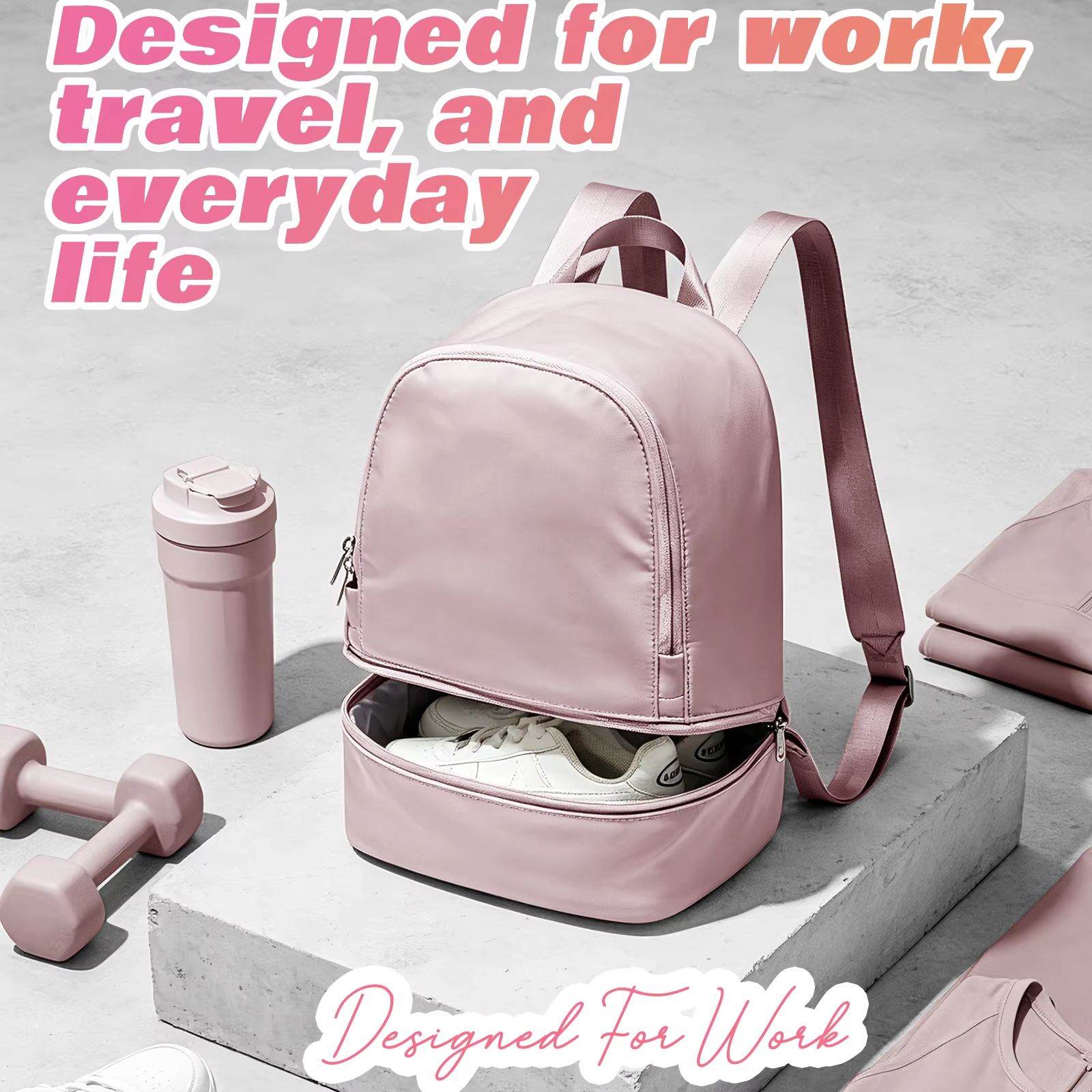 Women Shoes Zipper - Bolso para mujer, mochila deportiva pequeña