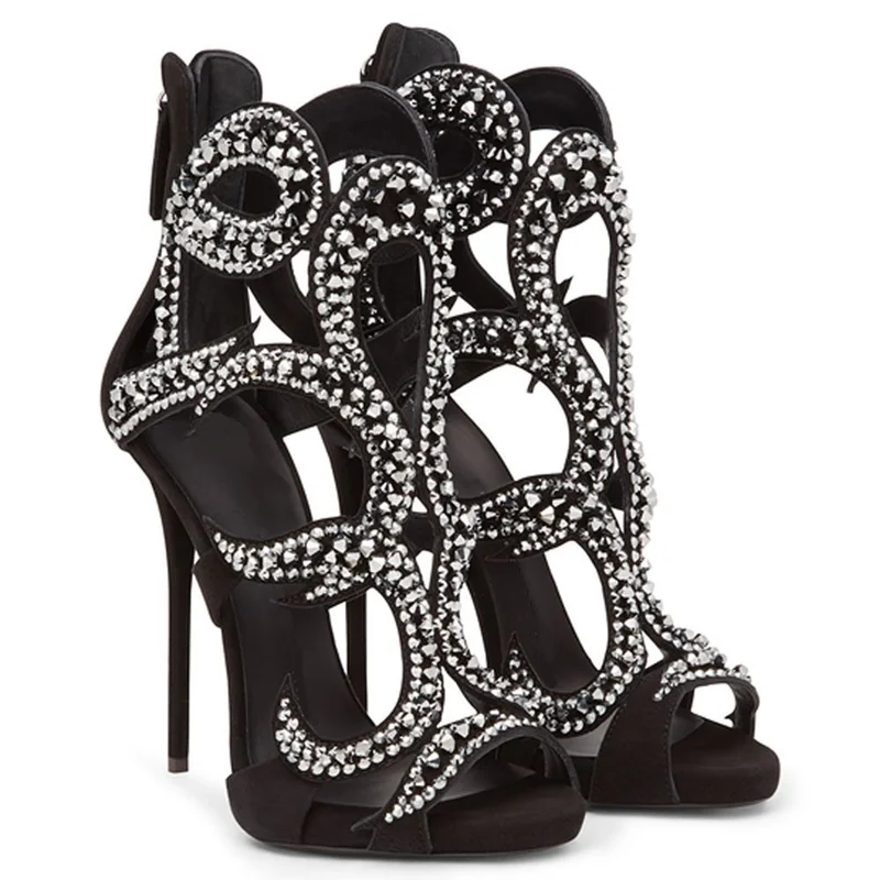 Sandalias de tacón de aguja co - Women Shoes Zipper reseña y precio