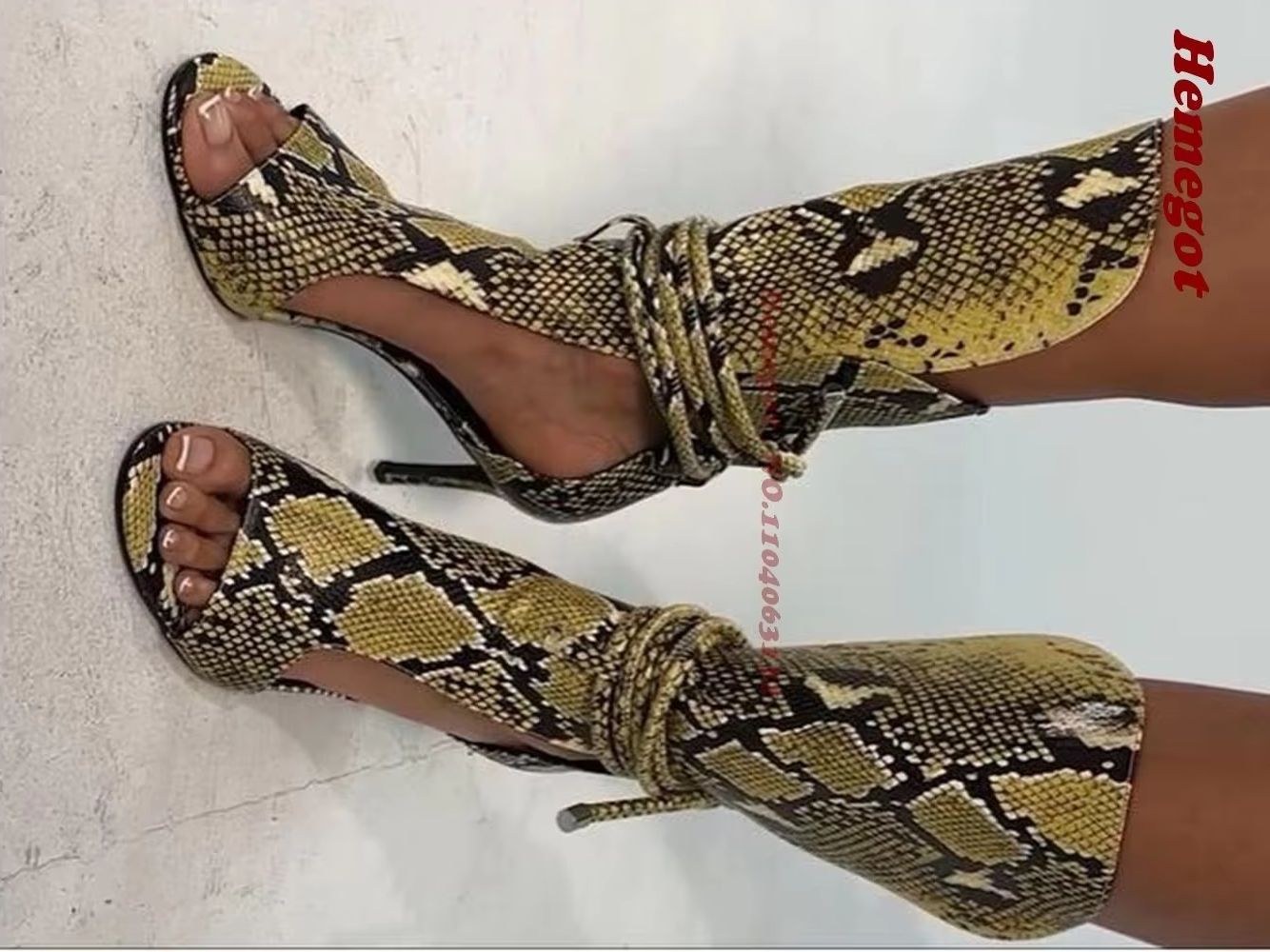 Sandalias Gladiador con Estamp - Women'S Shoes Yellow reseña y precio