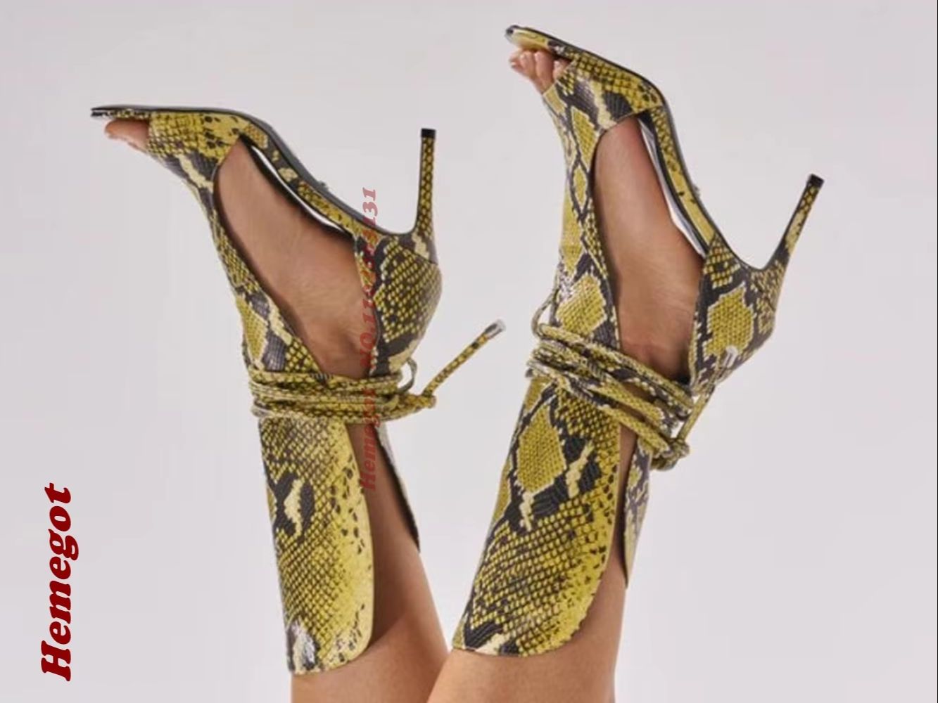 Sandalias Gladiador con Estamp - Women'S Shoes Yellow reseña y precio