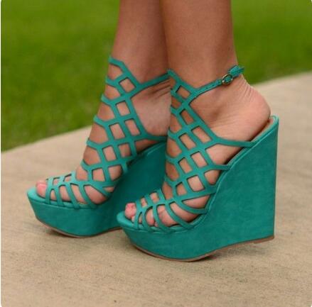 Sandalias de tacón alto con pl - Women'S Shoes Yellow reseña y precio