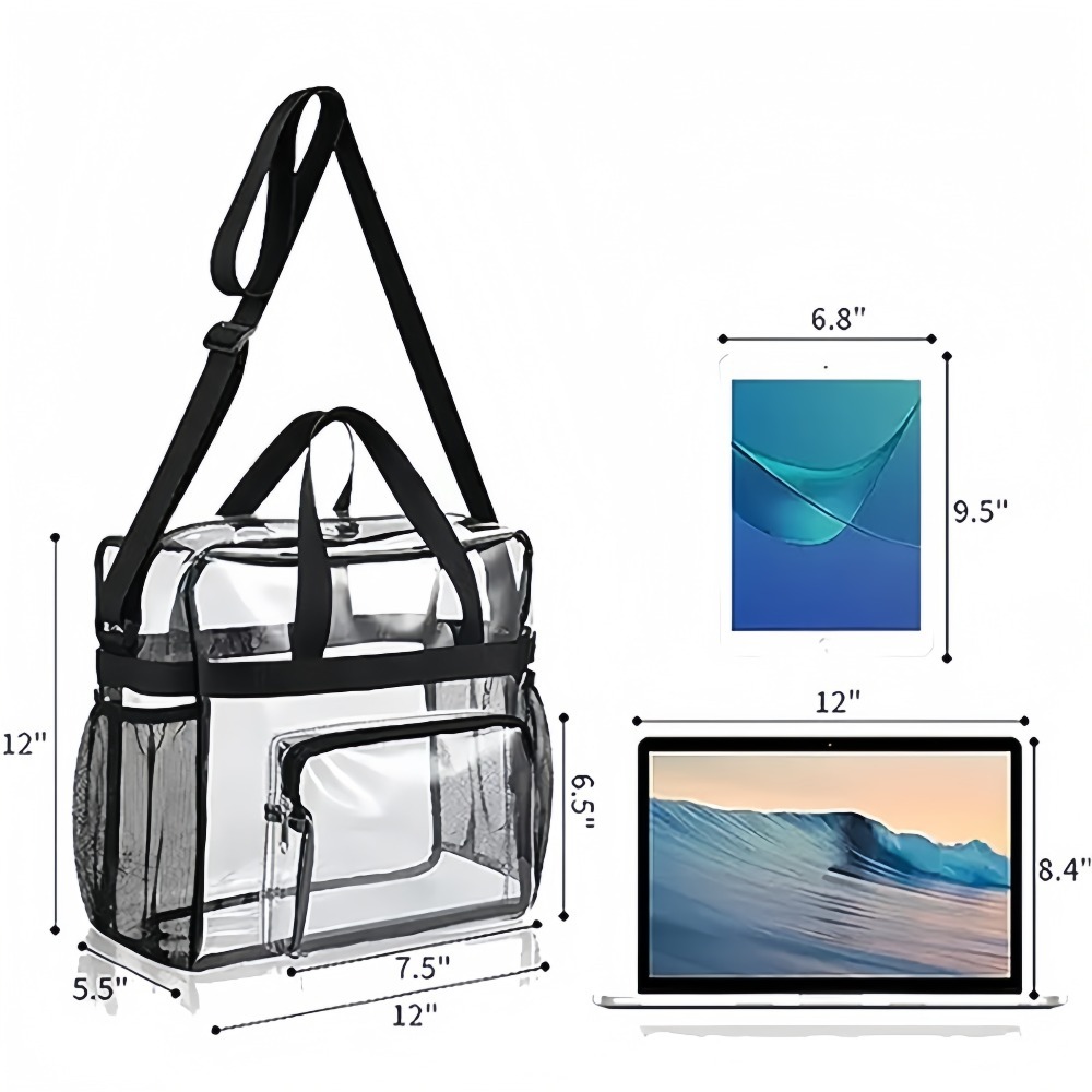 Bolso transparente de plástico - Women Shoes Zipper reseña y precio