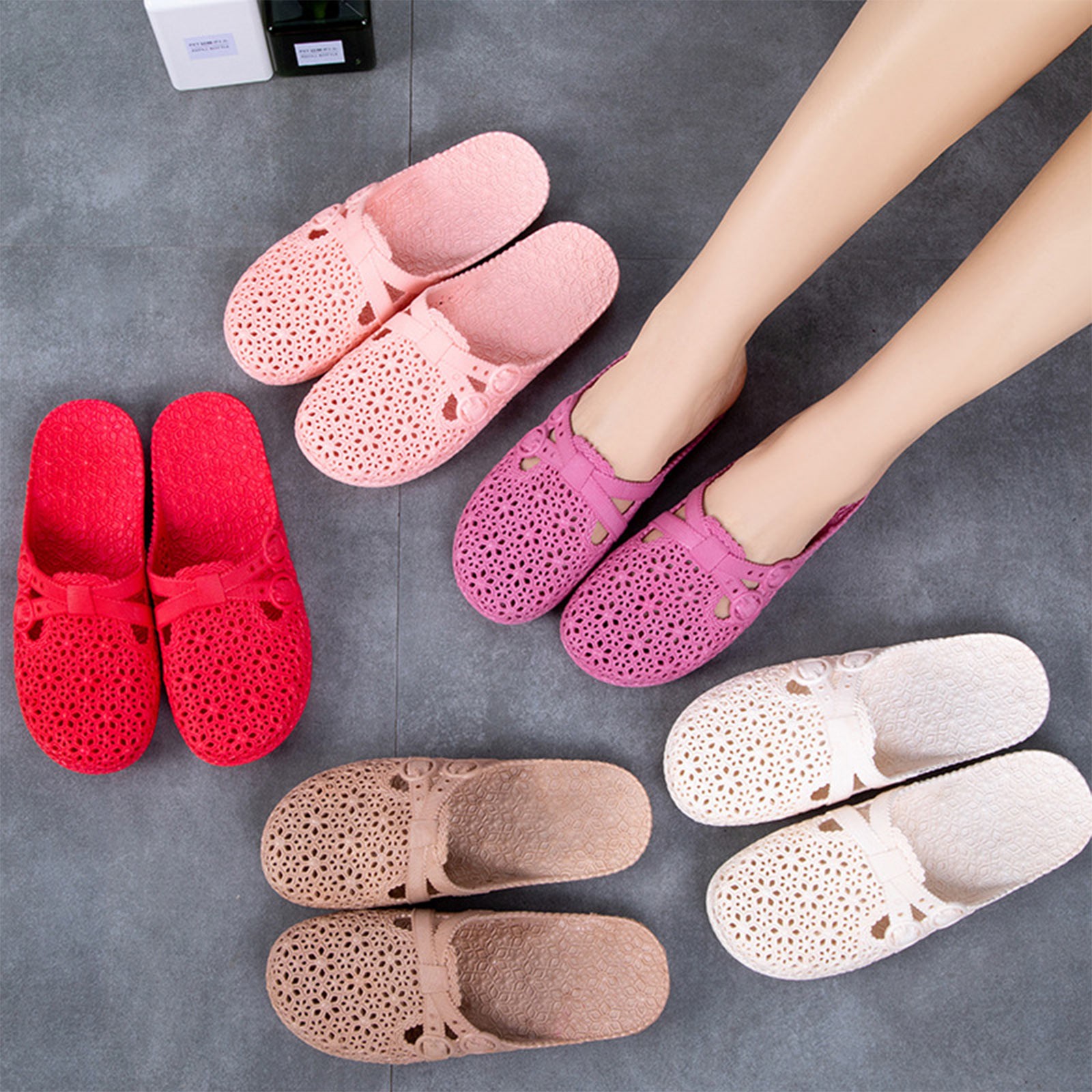 Zapatillas transpirables con p - Women'S Shoes Popular reseña y precio