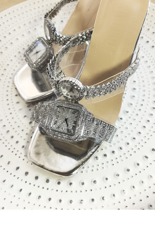 Sandalias de tacón alto con re - Clear Strap Heel reseña y precio