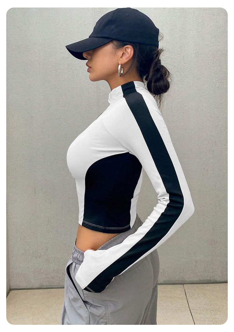 Chaqueta de yoga con cuello al - Women Shoes Zipper reseña y precio