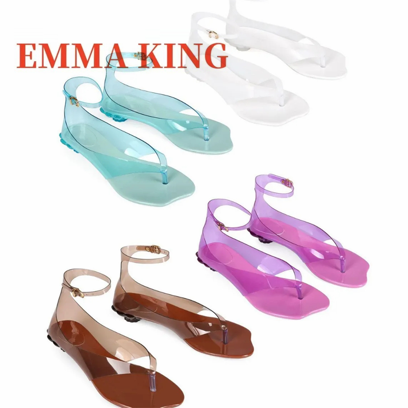 Sandalias de gelatina tipo tan - Clear Strap Heel reseña y precio