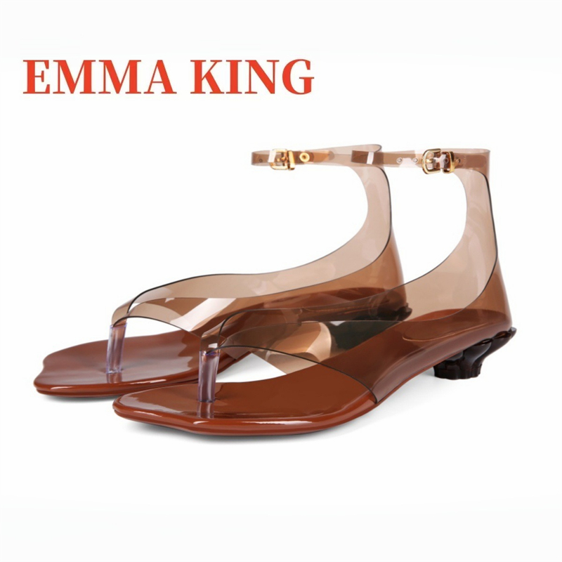 Sandalias de gelatina tipo tan - Clear Strap Heel reseña y precio