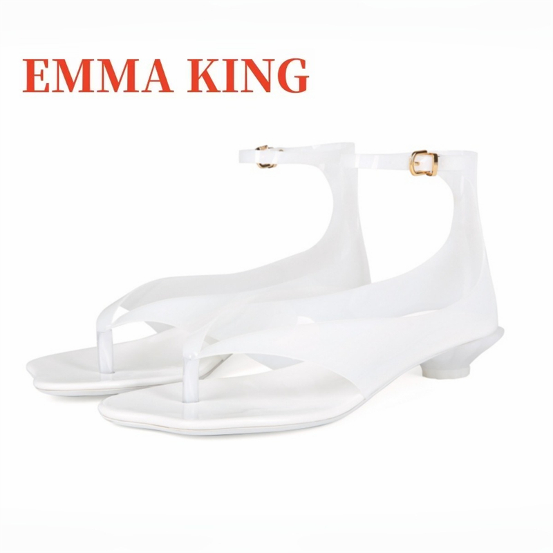 Sandalias de gelatina tipo tan - Clear Strap Heel reseña y precio