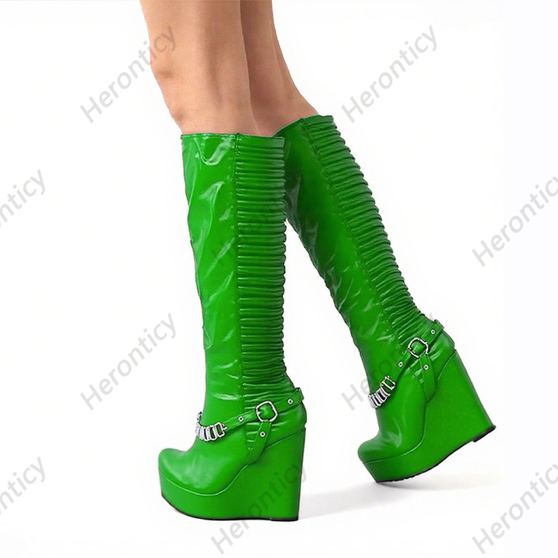 Heronticy, botas hasta la rodi - Women'S Shoes Yellow reseña y precio