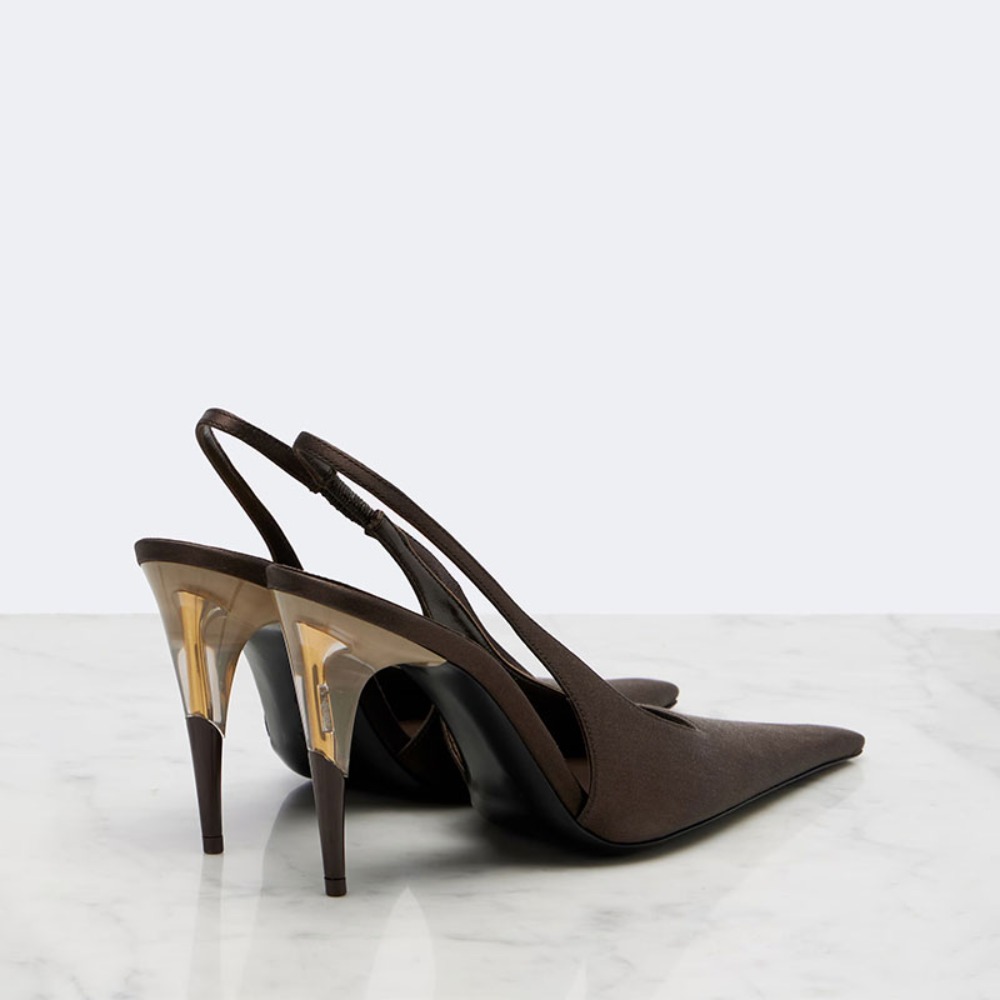 Zapatos de tacón de aguja con  - Clear Strap Heel reseña y precio