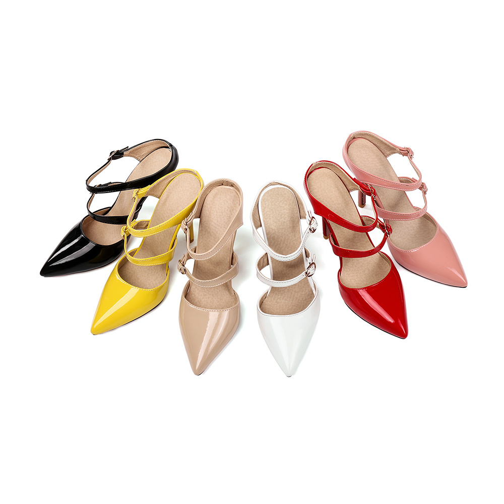 Sandalias de tacón alto de agu - Women'S Shoes Yellow reseña y precio