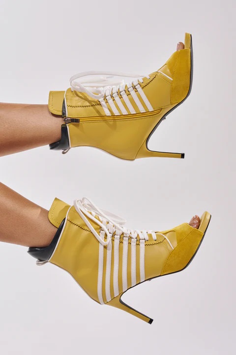 Sandalias de tacón de aguja de - Women'S Shoes Yellow reseña y precio