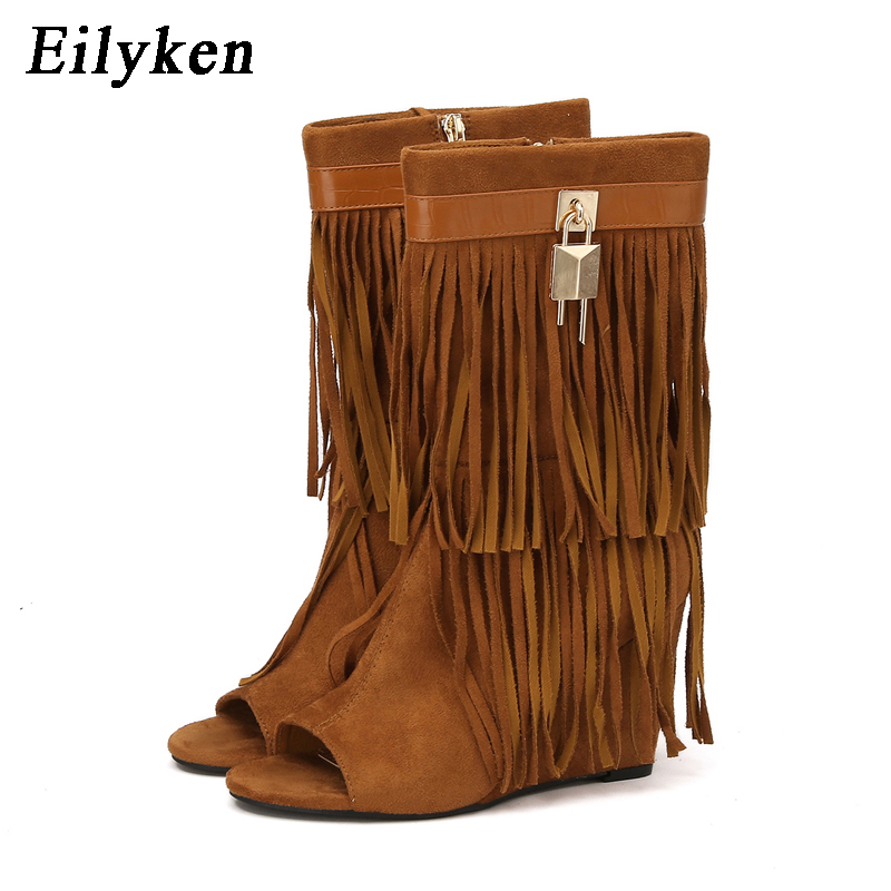 Eilyken - Sandalias de tacón a - Women Shoes Zipper reseña y precio