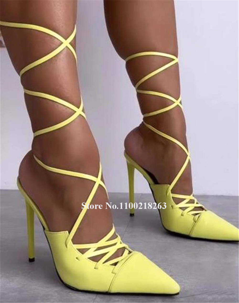 Sandalias de tacón fino con co - Women'S Shoes Yellow reseña y precio